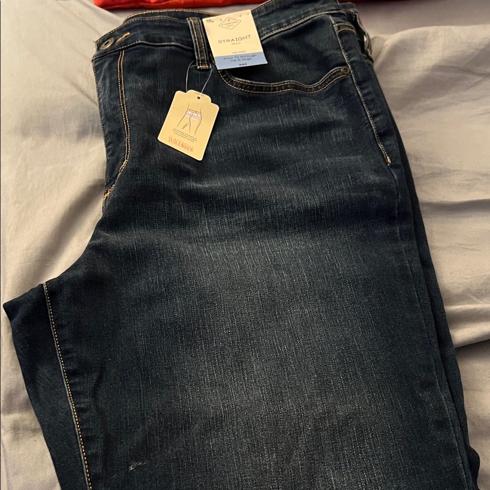 St. John's Bay Men's Straight Jeans - Deep Indigo